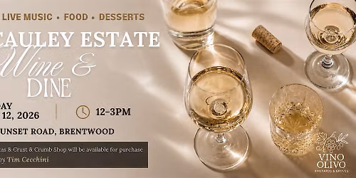 Wine & Dine at McCauley Estate Vineyards