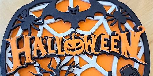 Halloween WORKSHOPS in the Fab Lab, pumpkin, spiders, witch, ghost