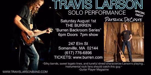 Travis Larson with Special Guest Patrick DeCoste