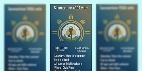 Spring/Summer Yoga at Brightside Alework & Civic Plaza