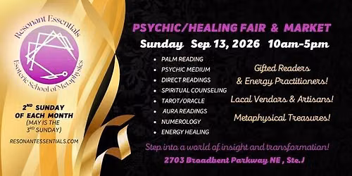 PSYCHIC\/HEALING FAIR AND OUTDOOR MARKET 