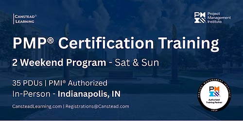 PMP\u00ae Exam Prep \u2013 2-Weekend Certification Training (Indianapolis)