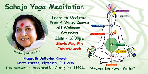 Free Meditation & Yoga -  4  Week Course - Plymouth - Join any Week