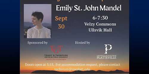 Emily St. John Mandel at Egyptian Theatre - ID