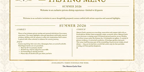 PRIVATE SUPPER CLUB