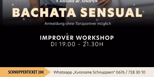 Improver Workshop \u2013 Bachata Sensual \ud83d\udc83\ud83d\udd7a\u2764\ufe0f