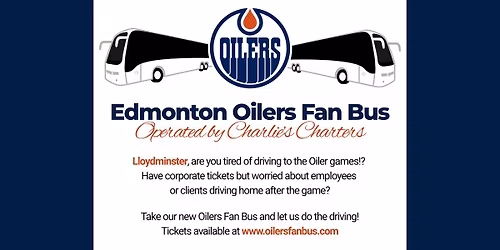 Oilers Fan Bus from Lloydminster