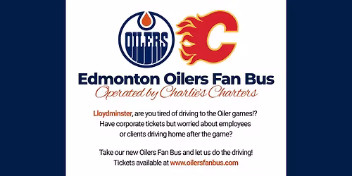 Oilers Fan Bus from Lloydminster