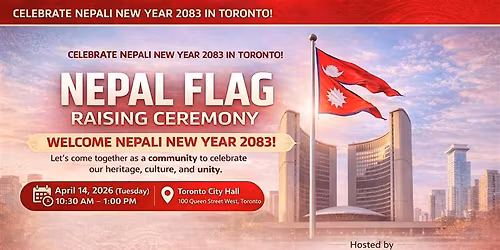 Celebrating Nepali New Year with a Flag Raising Ceremony