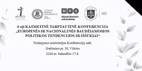 Europin\u0117s ir nacionalin\u0117s baud\u017eiamosios politikos tendencijos ir i\u0161\u0161\u016bkiai