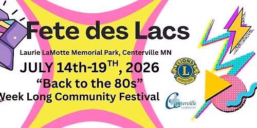 Fete des Lacs - BACK TO THE 80's