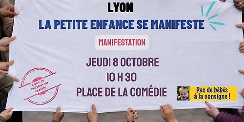 Manifestation \u00e0 Lyon, place de la Com\u00e9die