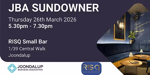 JBA March Sundowner - RISQ Small Bar
