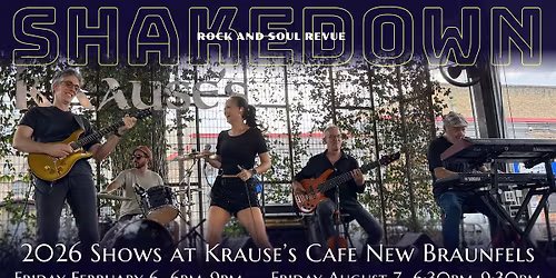 Shakedown Live at Krause's Cafe - 11\/6\/26