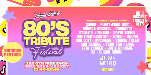 Summer Outdoor 80s Tribute Festival - Norwich