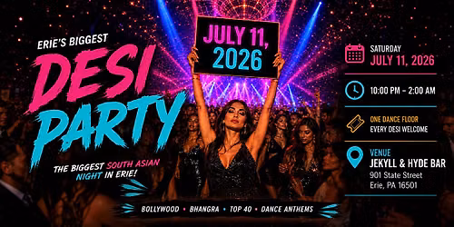 Erie\u2019s Biggest Desi Party |JULY -11|DJ Ryvan Live|DESI NIGHT