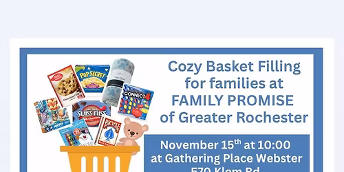 Filling Baskets for Family Promise