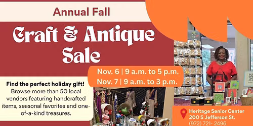 Craft & Antique Sale (Heritage Senior Center)