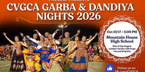 CVGCA Garba & Dandia Nights 2026 (Oct 10th\/17th)