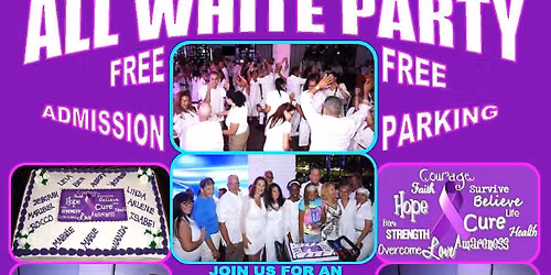CANCER SURVIVORS ALL-WHITE PARTY--FREE Sat 7\/18--SALSA SATURDAY--DjElGringoLatino--Hosted by AUDREY