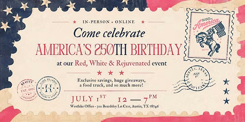 Red, White & Rejuvenated: In-Person + Online Event