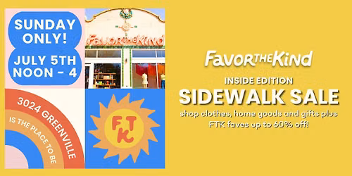 Inside Edition Sidewalk Sale