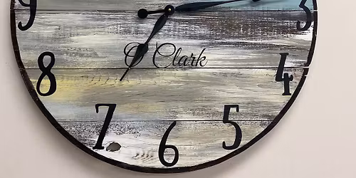 Large Clock Workshop- Sunday April 19, 3- 6 pm 