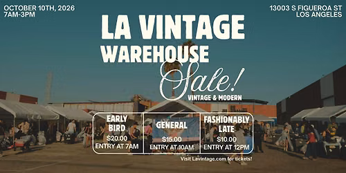 LA VINTAGE WAREHOUSE SALE