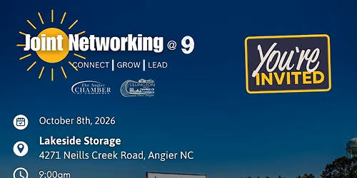 Joint Networking @ 9 hosted by Lakeside Storage