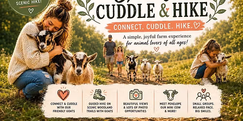 Cuddle & Hike with Goats