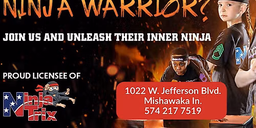 NinjaTrix Indiana Martial Arts, Gymnastics, Parkour for 2-12 Years Old
