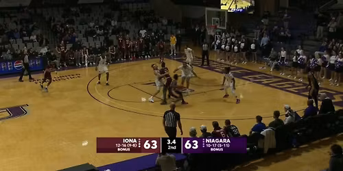 Niagara Purple Eagles at Iona Gaels Mens Basketball