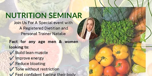 ANY AGE Women & Men Nutrition Seminar 