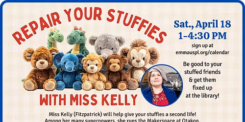 Repair Your Stuffies with Miss Kelly