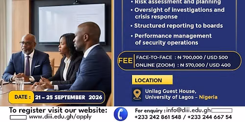 BUILDING SECURITY LEADERSHIP IN NIGERIA