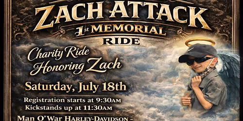 15th Annual Zach Attack Memorial Ride
