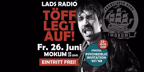 T\u00f6ff legt auf: LADS RADIO mit '67\/'68-PSYCHEDELIC Special