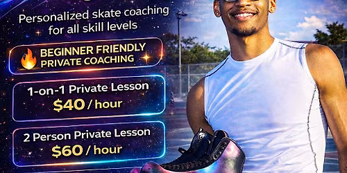 Private Skate Lessons \u2013 Skate On 8\u2019s w\/ Jae