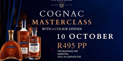 Martell Cognac Masterclass with dinner