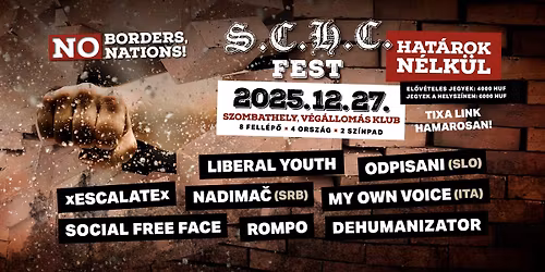 No Borders, No Nations! -SCHC fest- 2025