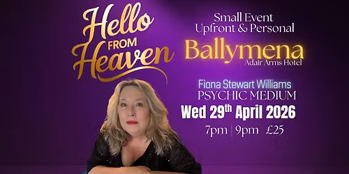 Upfront & Personal Psychic Night in Ballymena