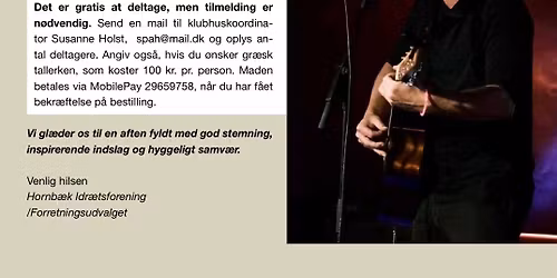 Fredagsbar I Hornb\u00e6k Idr\u00e6tsforening