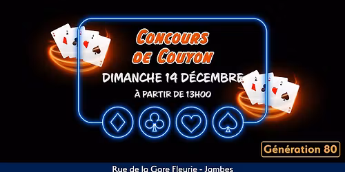 Concours de Couyon \u2605 Dimanche 14 D\u00e9cembre \u2605 G\u00e9n\u00e9ration 80