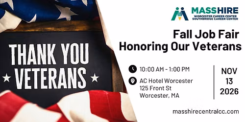 Fall Job Fair Honoring Our Veterans