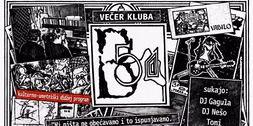 VE\u010cER KLUBA B51