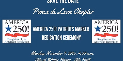 DAR Patriot Marker Dedication 