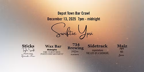 Swiftie Ypsi Bar Crawl 