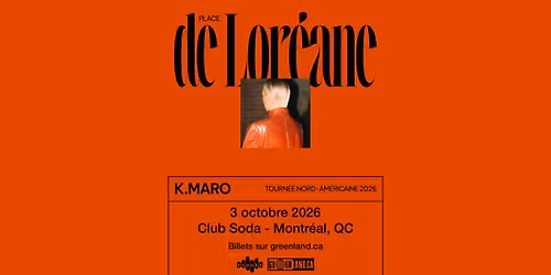 K.Maro | Club Soda | Montr\u00e9al