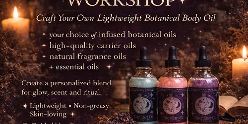 Botanical Body Oil Workshop