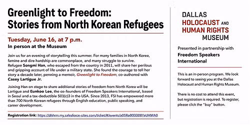 Freedom Speakers International at Dallas Holocaust & Human Rights Museum